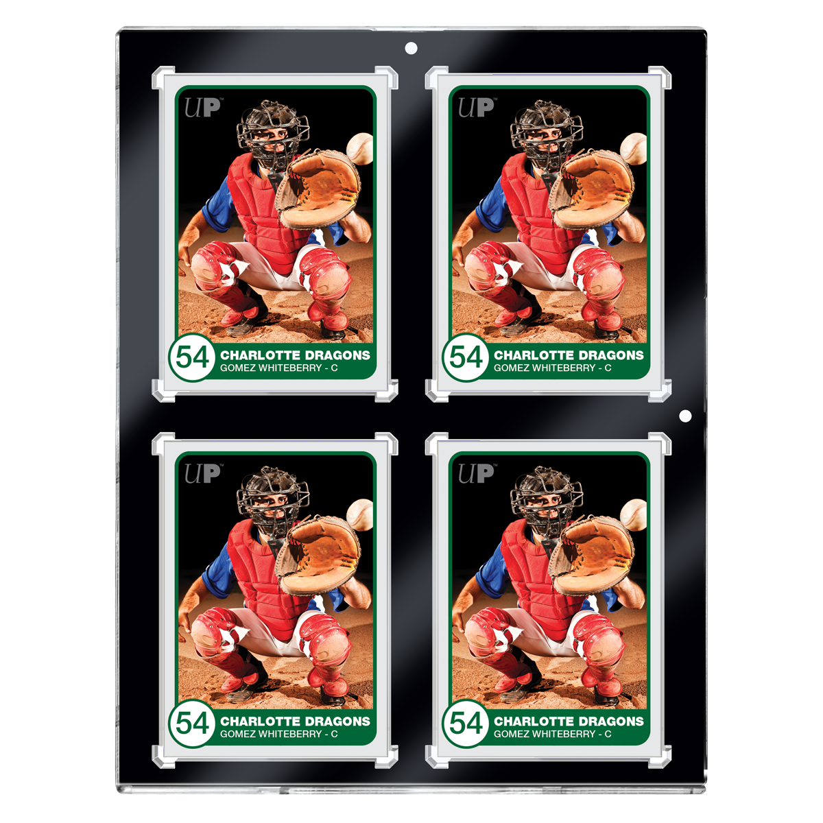 130PT 4-Card Black Border UV ONE-TOUCH Magnetic Holder Ultra PRO International