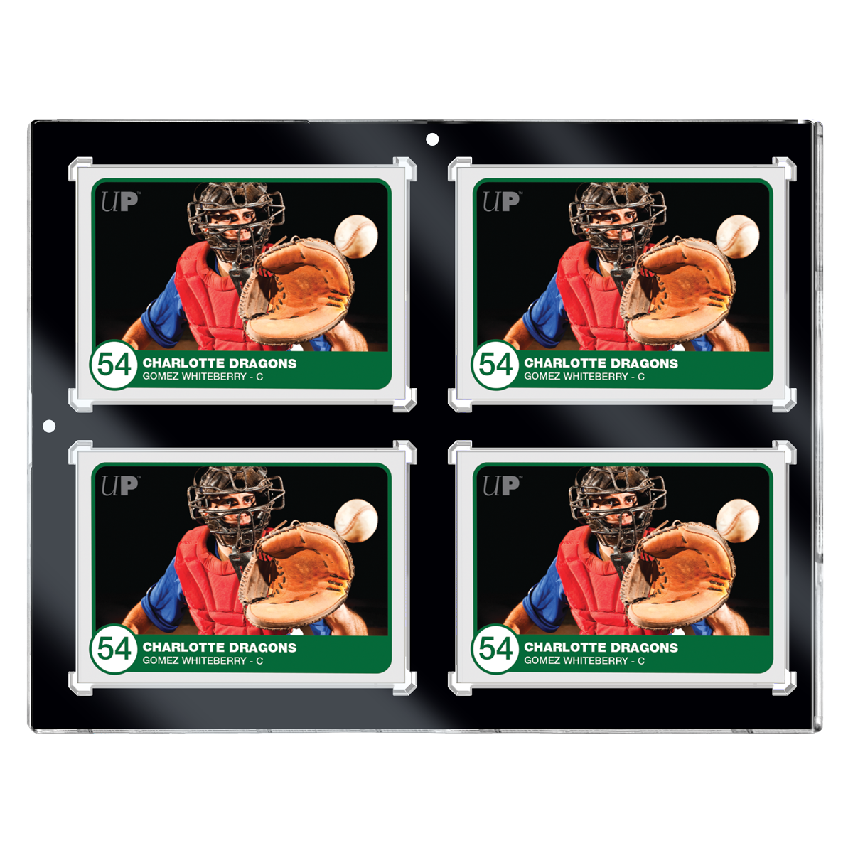 130PT 4-Card Black Border UV ONE-TOUCH Magnetic Holder Ultra PRO International