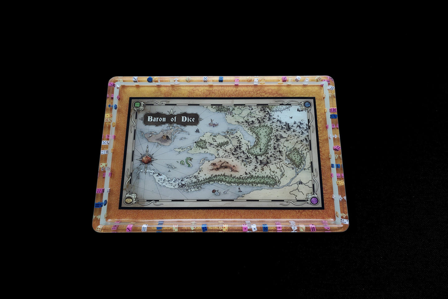 Hand-Cast Resin Dice Trays - Out of Play