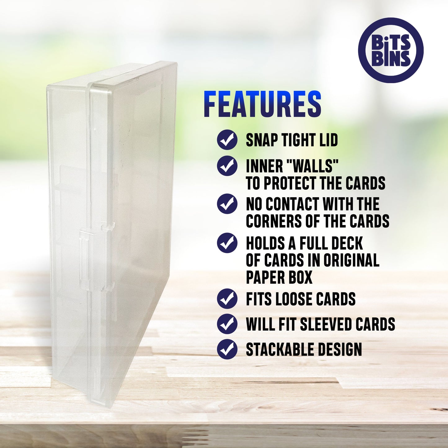 Playing Card Deck Boxes | Fits Sleeved, Unsleeved and Tuck Boxes | For Standard Size Cards 2.5" X 3.5" - Out of Play