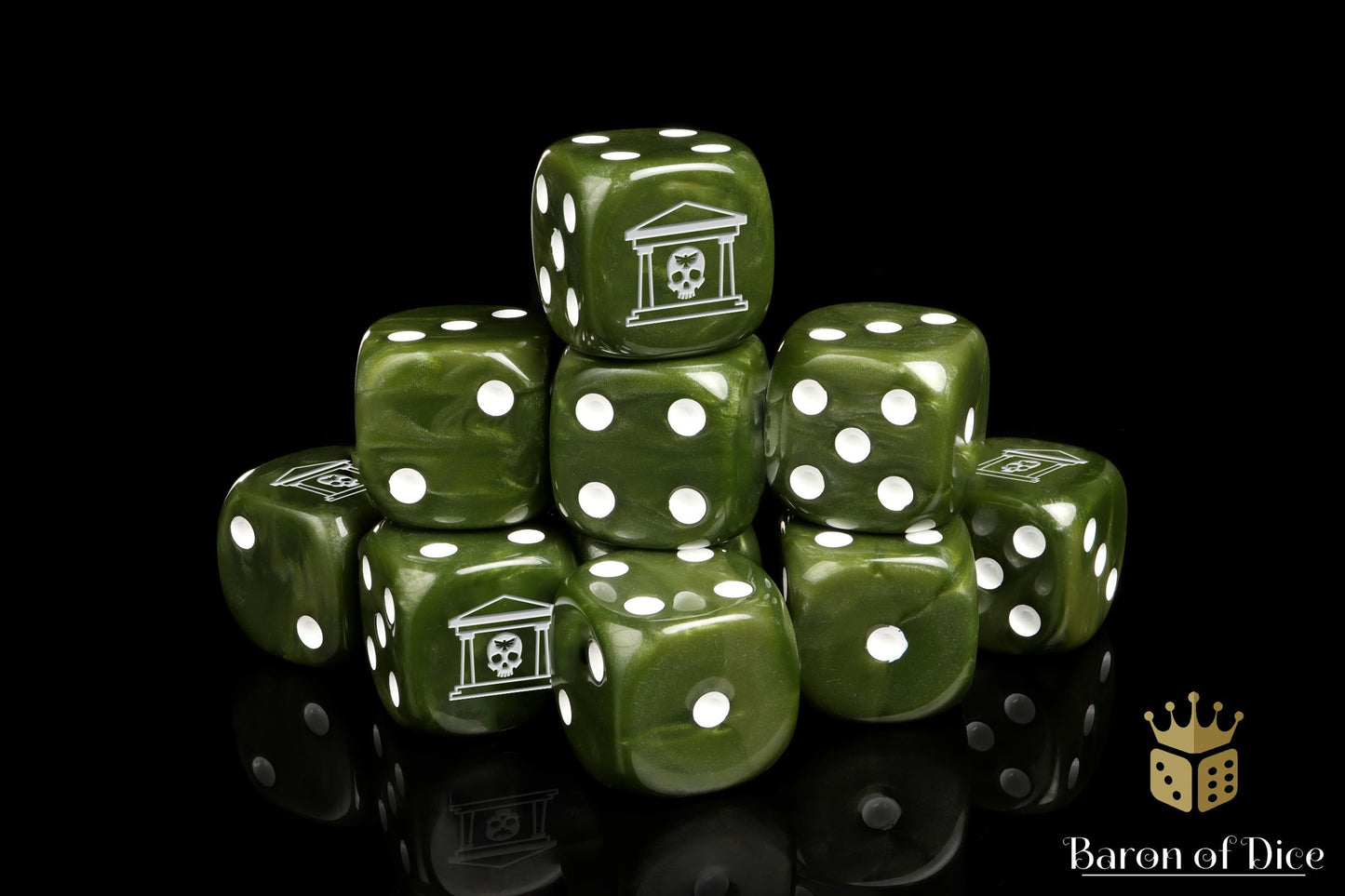 Military Gate Dice - Military Green - Out of Play