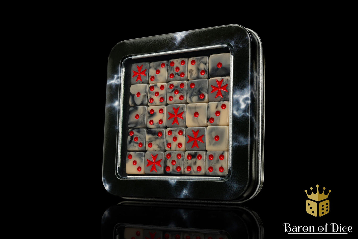Knight Templar Dice - Red - Out of Play
