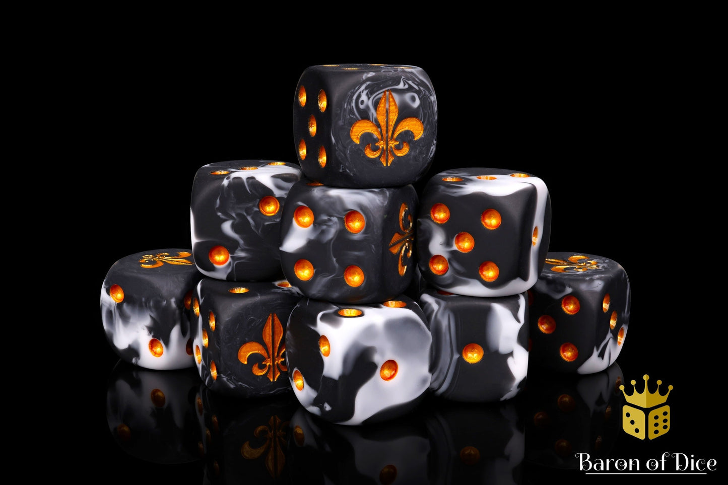 Fleur De Lis Dice - Heritage - Out of Play