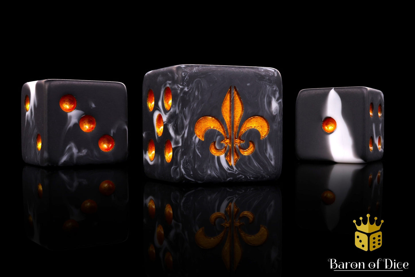 Fleur De Lis Dice - Heritage - Out of Play