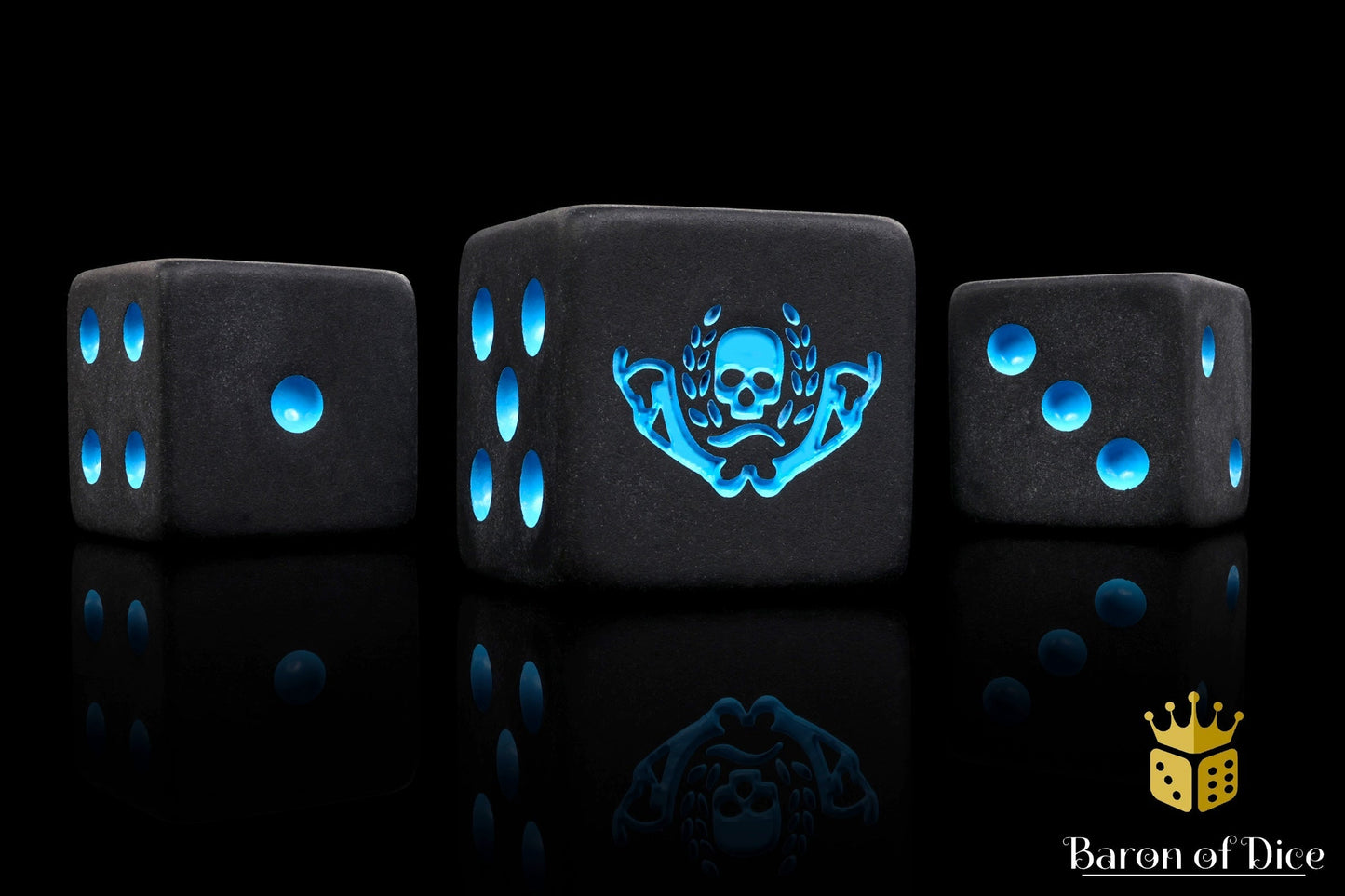 Mercenary Knights Dice - Black - Out of Play