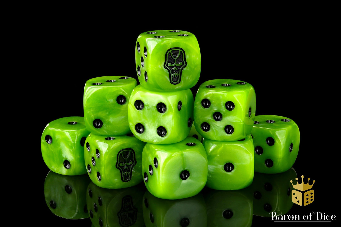 Day of the Dead Dice - Skull - Out of Play