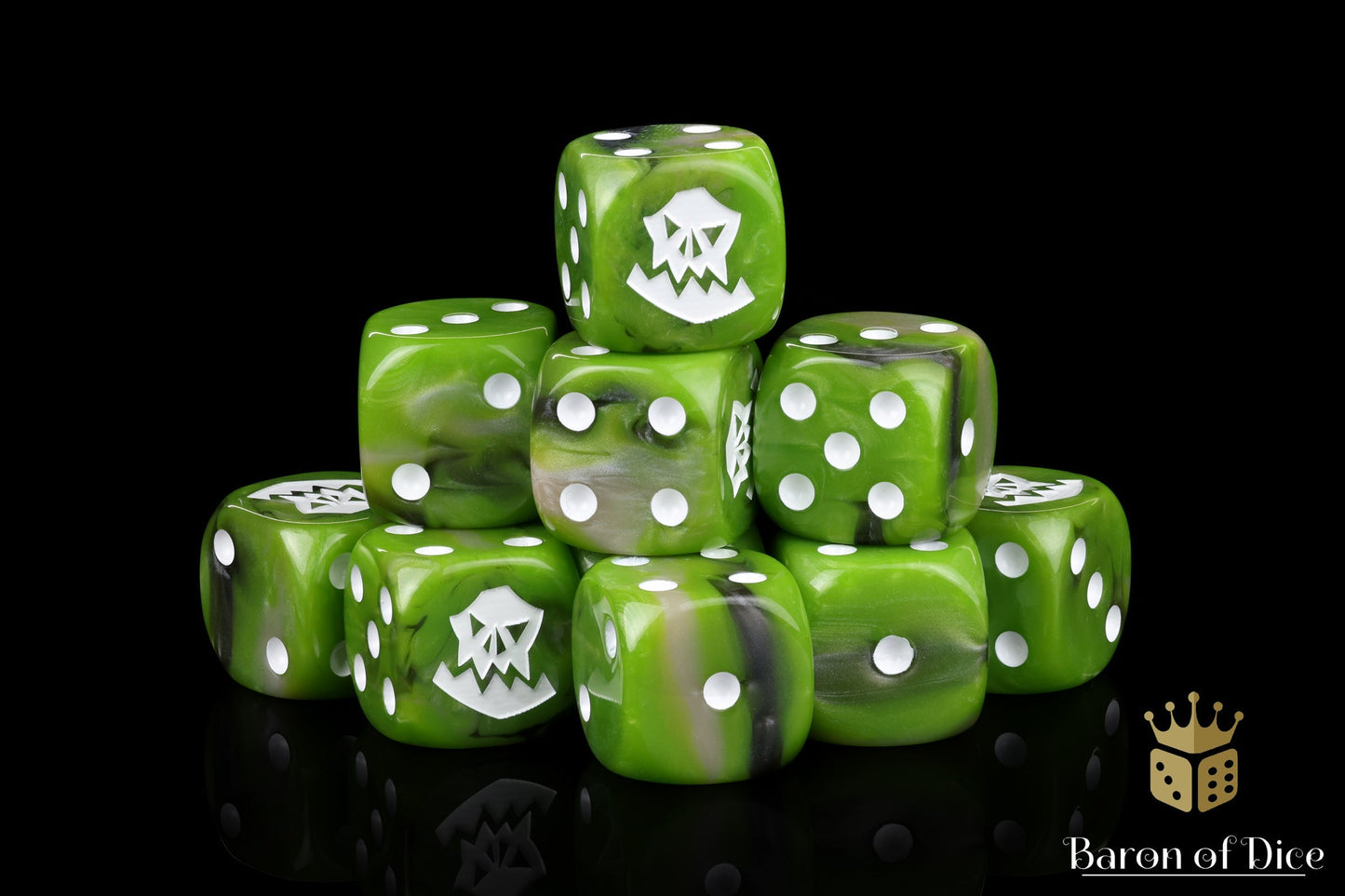 Orc Dice - White - Out of Play