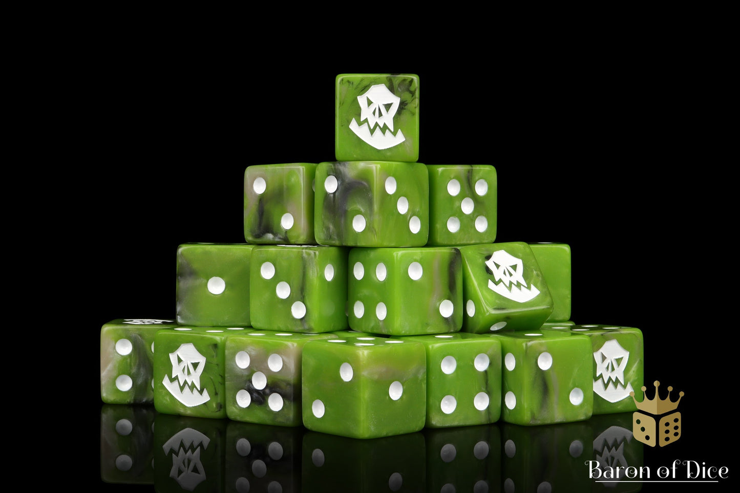 Orc Dice - White - Out of Play