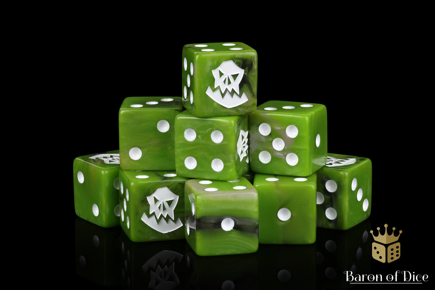 Orc Dice - White - Out of Play