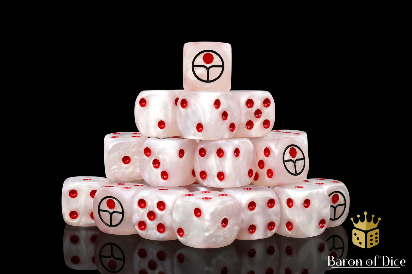 Universal Peace Dice - White - Out of Play