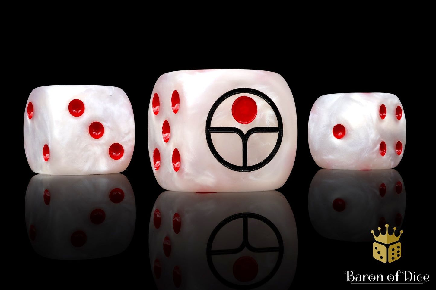 Universal Peace Dice - White - Out of Play