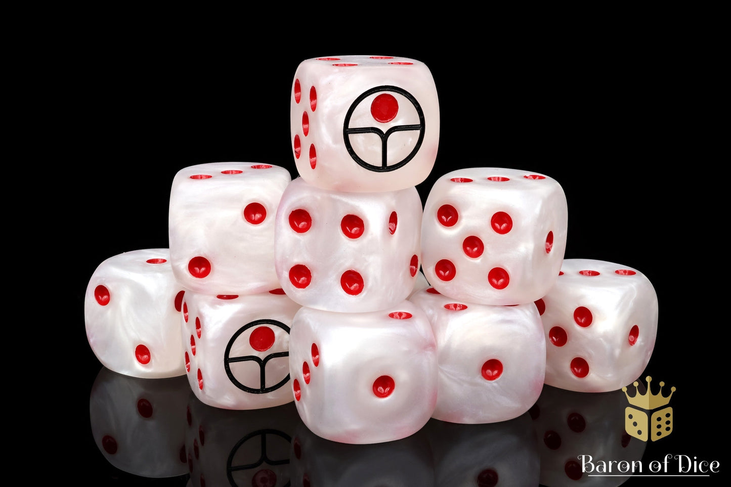 Universal Peace Dice - White - Out of Play