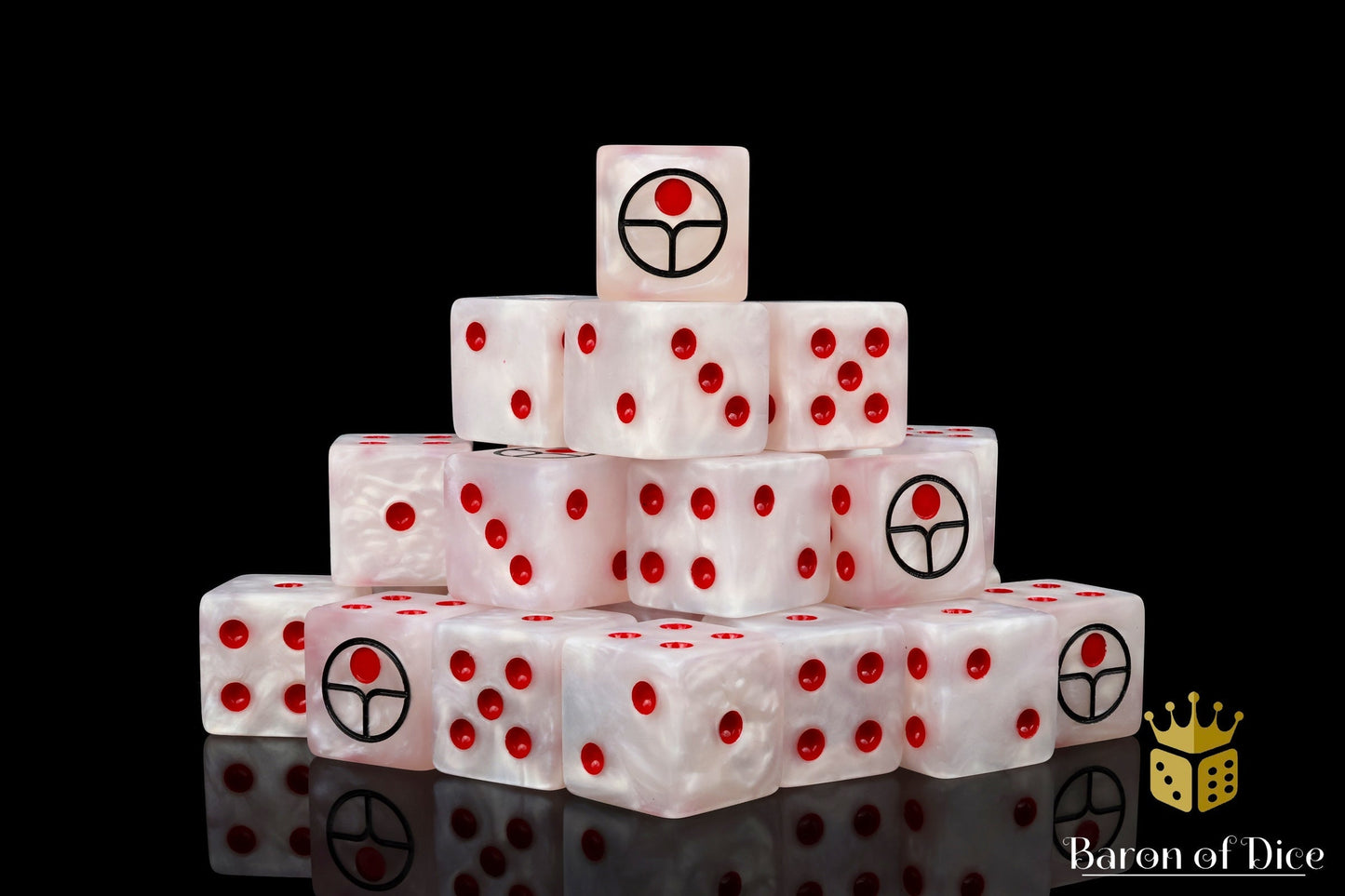 Universal Peace Dice - White - Out of Play