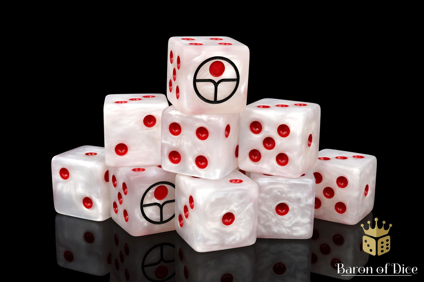 Universal Peace Dice - White - Out of Play