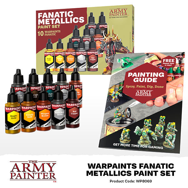 The Army Painter - Warpaint: Fanatic Metallics Paint Set (10 colors) - Out of Play