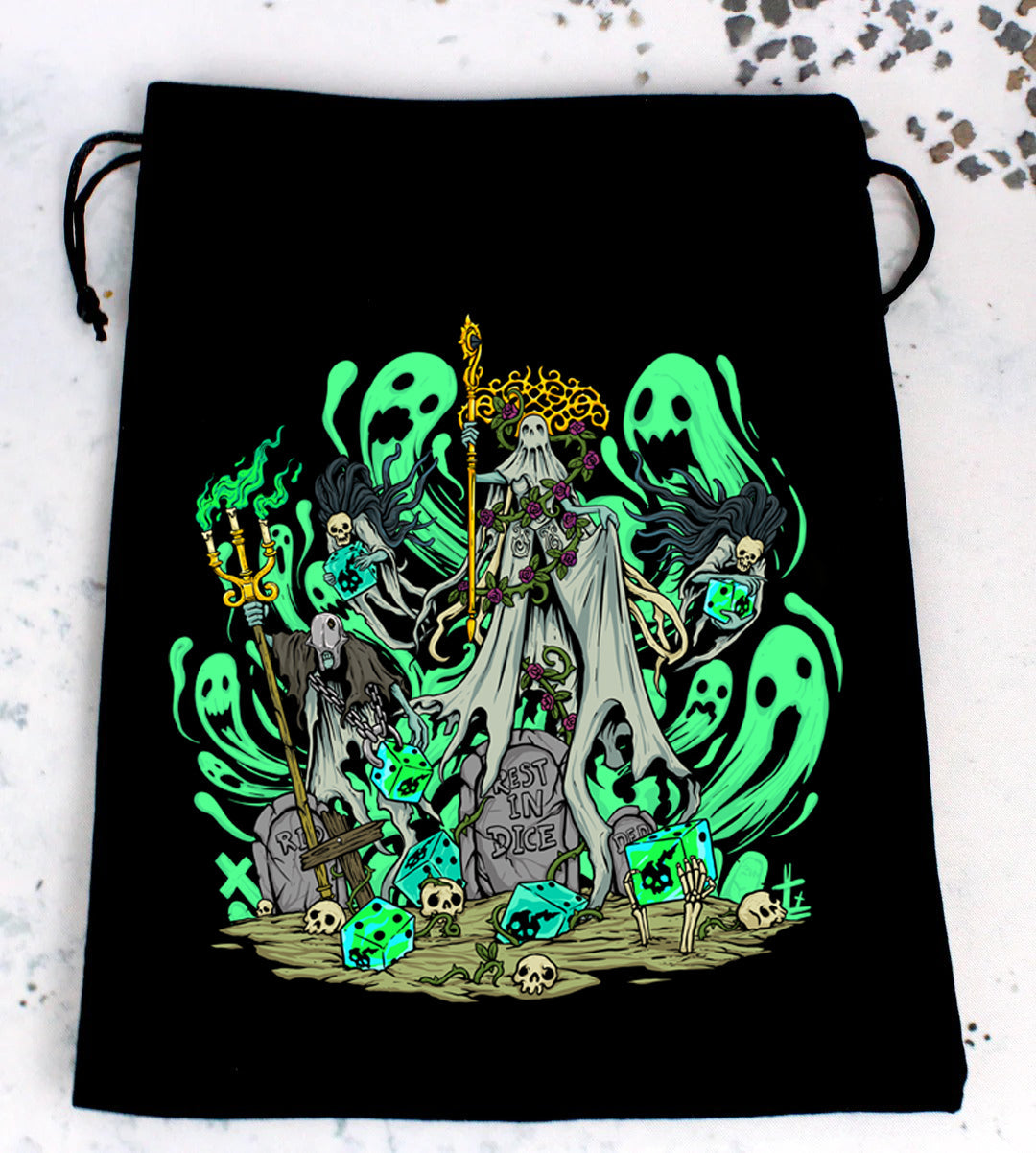 Premium Black Dice Bags - Out of Play