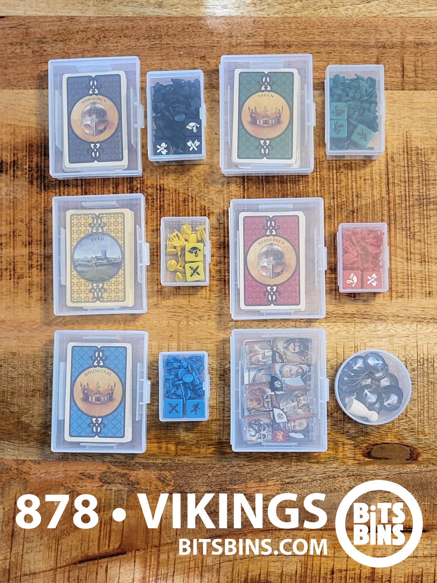 Bitsbins 878•Vikings - 1 Pod, 3 Mini, 2 Original, 6 Card Boxes