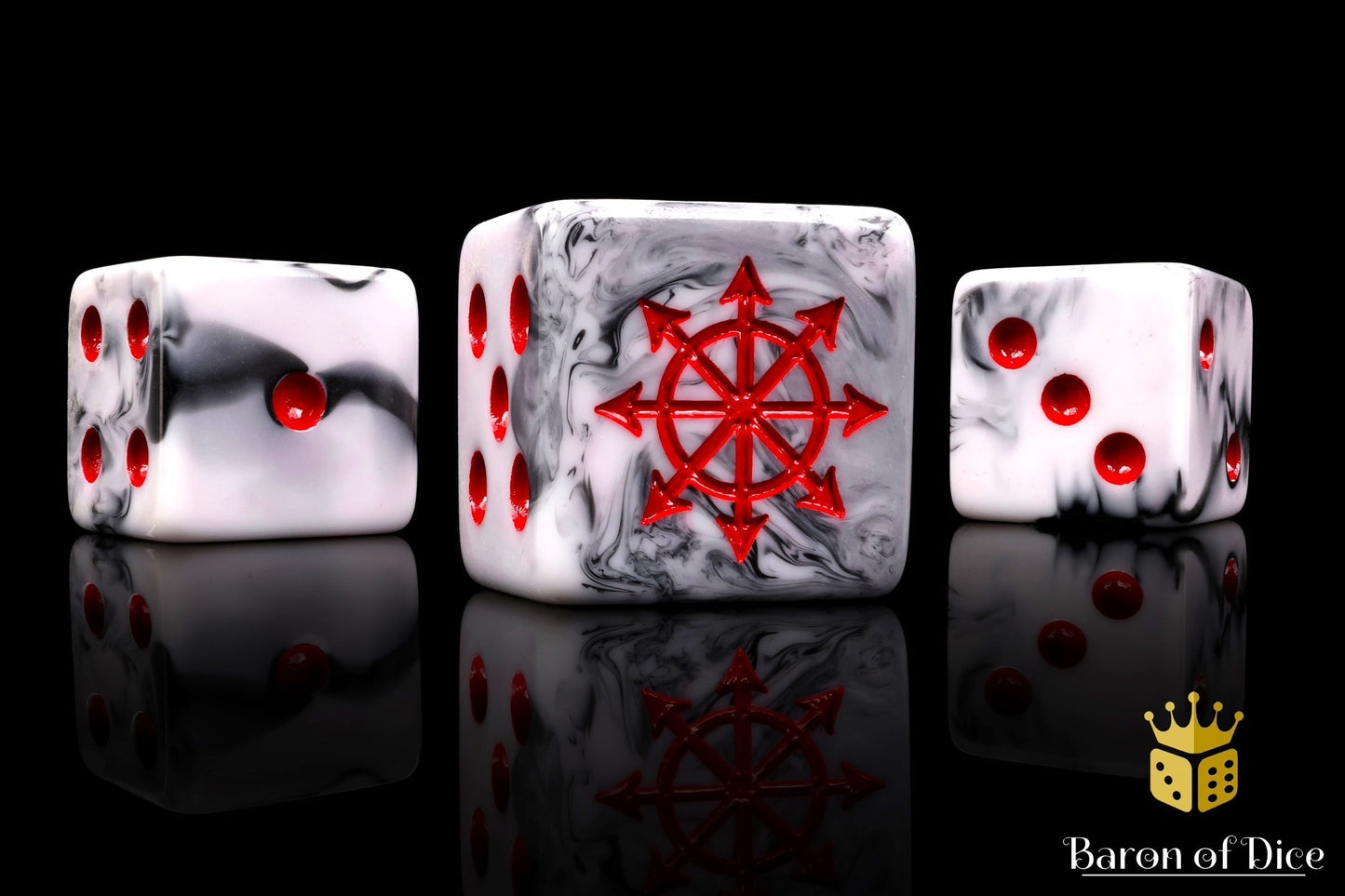 Chaos Demon Dice - Marbled - Out of Play