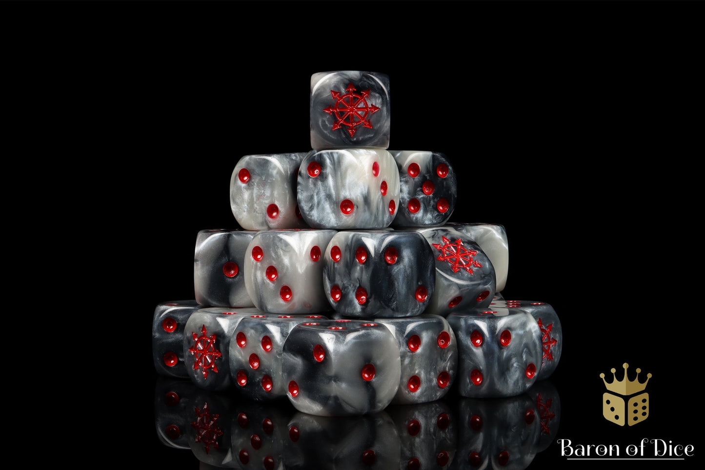 Chaos Demon Dice - Red Star - Out of Play
