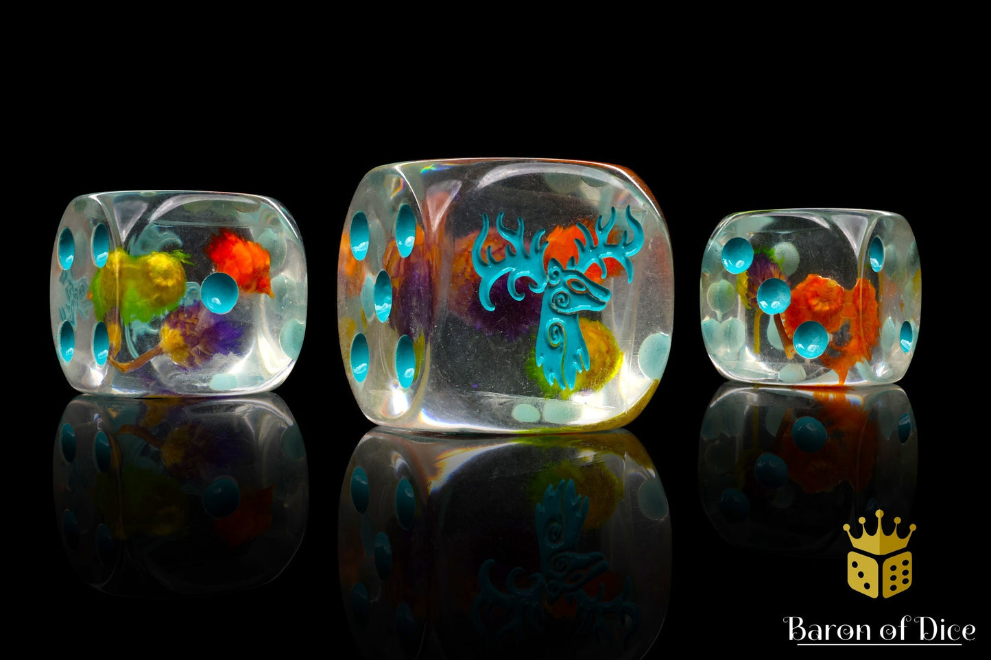 Forest Stag Dice - Flower Buds - Out of Play