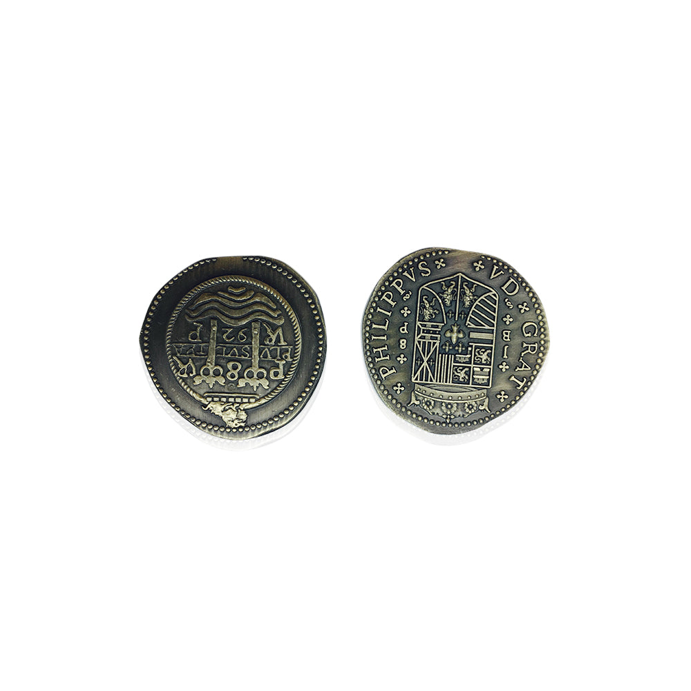 Adventure Coins – Pirate Doubloon Metal Coins Variety Pack Set of 10 Historical - Out of Play