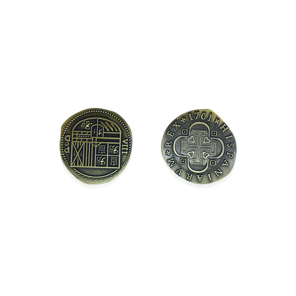 Adventure Coins – Pirate Doubloon Metal Coins Variety Pack Set of 10 Historical - Out of Play