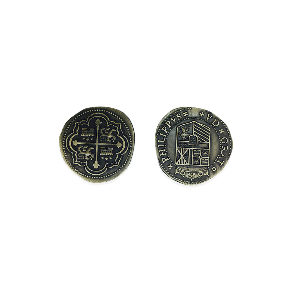 Adventure Coins – Pirate Doubloon Metal Coins Variety Pack Set of 10 Historical - Out of Play