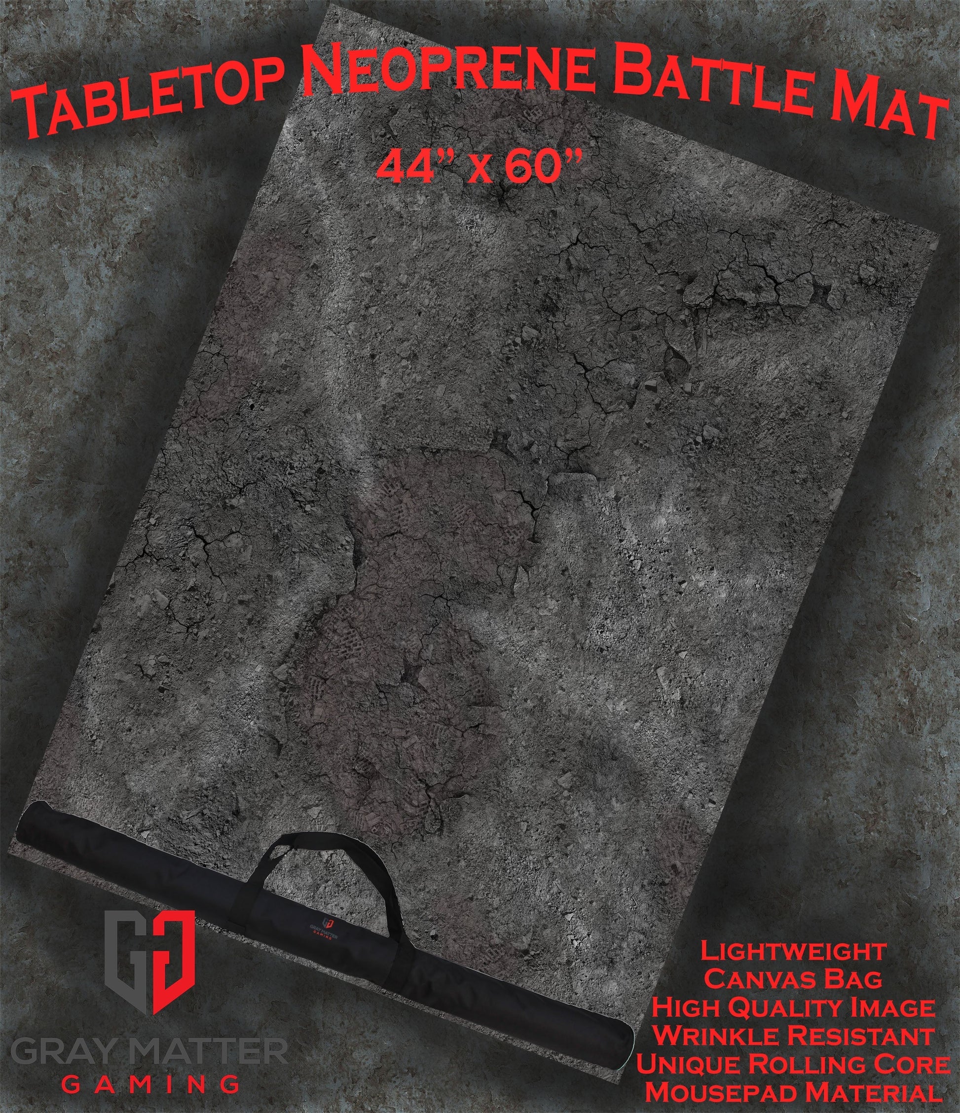 Ashen Wastelands - Neoprene Battle Mat - Baron of Dice - Out of Play