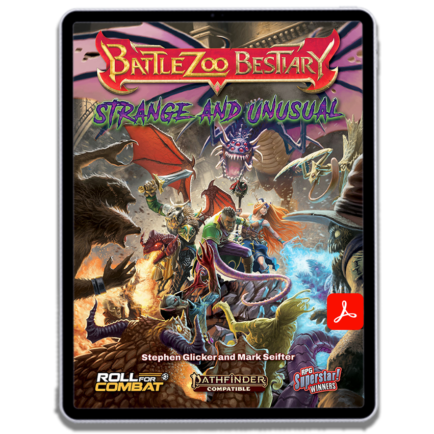 Battlezoo Bestiary: Strange & Unusual Hardcover & PDF Roll For Combat