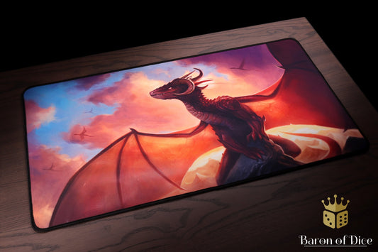 Premium Oversized Playmat - Red Dragon - Out of Play