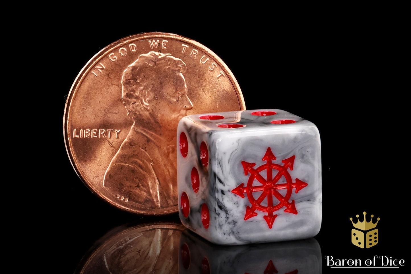 Chaos Demon Dice - Marbled - Out of Play