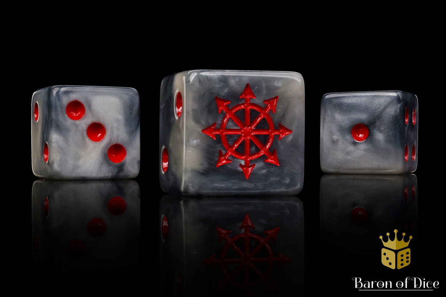 Chaos Demon Dice - Red Star - Out of Play