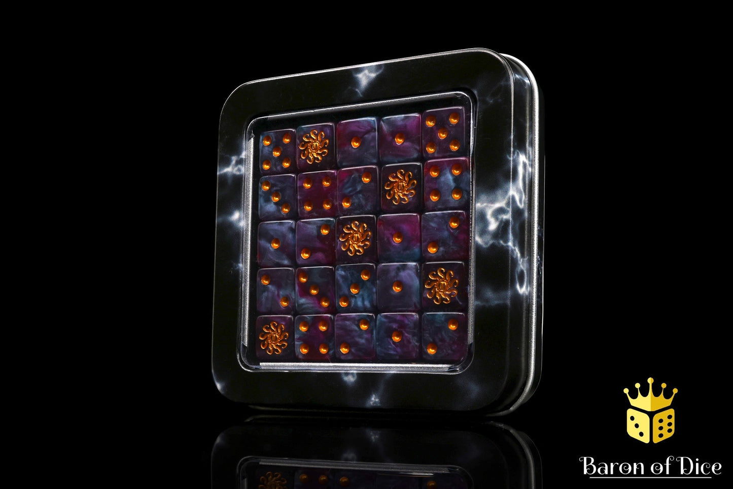 Cult of Knowledge Dice - Teal & Purple - Out of Play