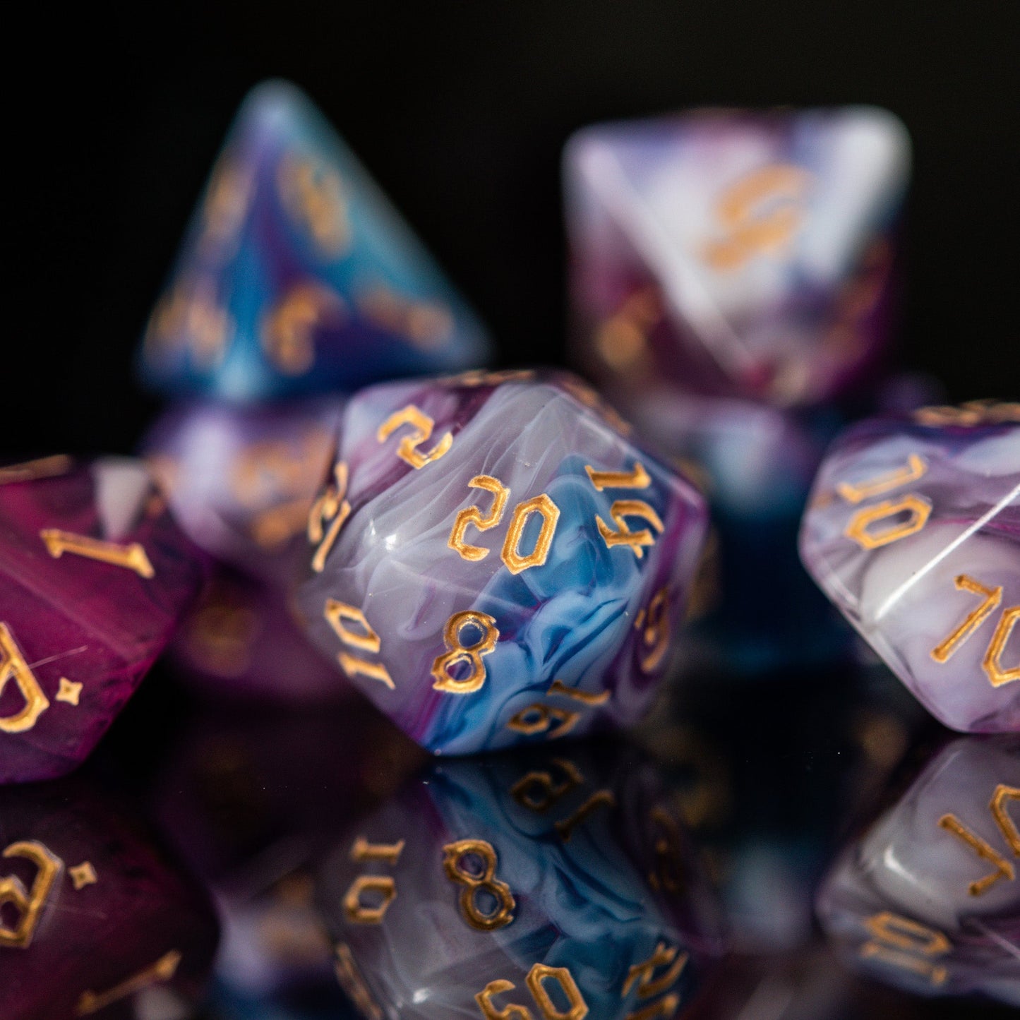 Wizard Class Acrylic Dice Set Misty Mountain Gaming