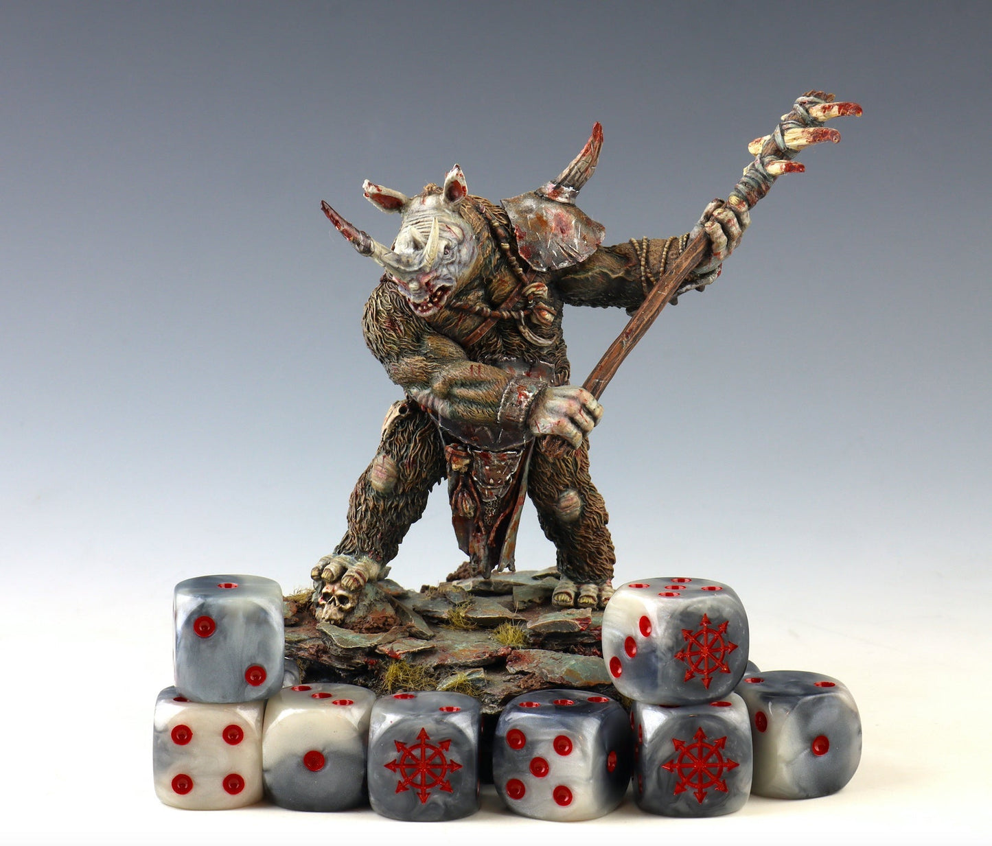 Chaos Demon Dice - Red Star - Out of Play