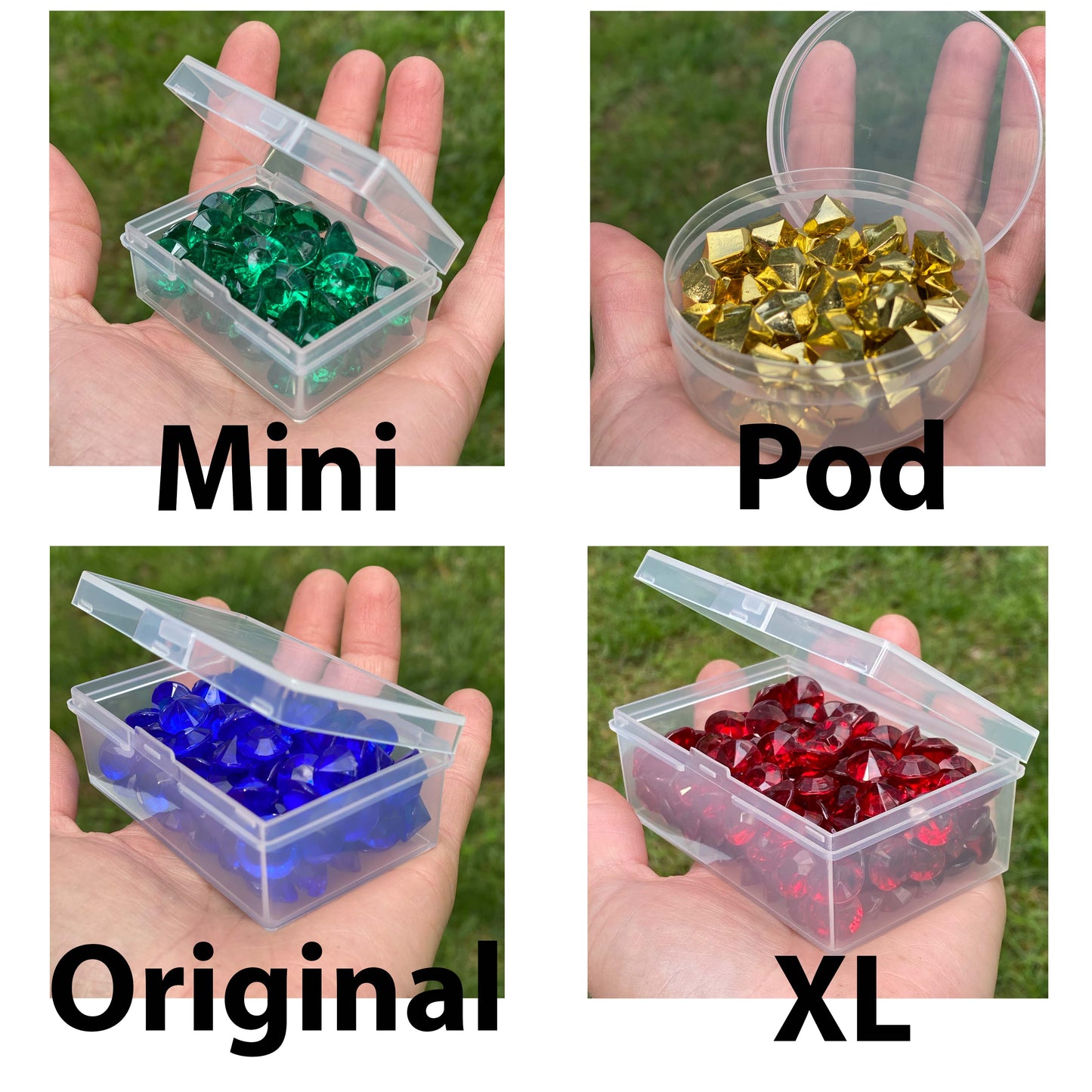 15 BitsBins Mini | Containers Measure 2.4" X 1.8" X 0.95" - Out of Play