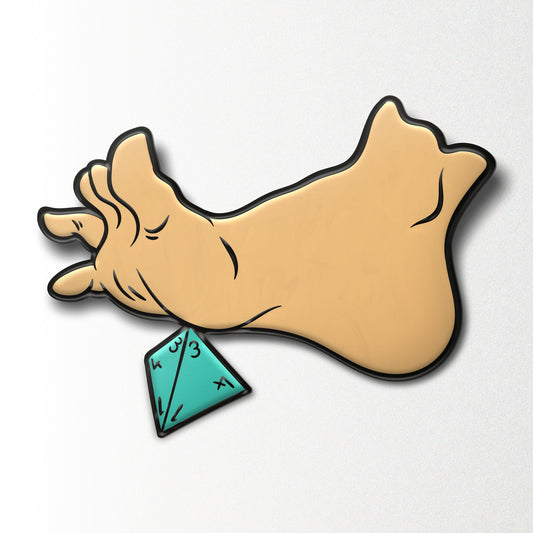 D4 Foot - Enamel Pin - Out of Play