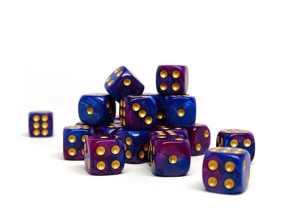 12mm D6 Dice - Purple Dawn - 25 Count Bag Easy Roller Dice Company
