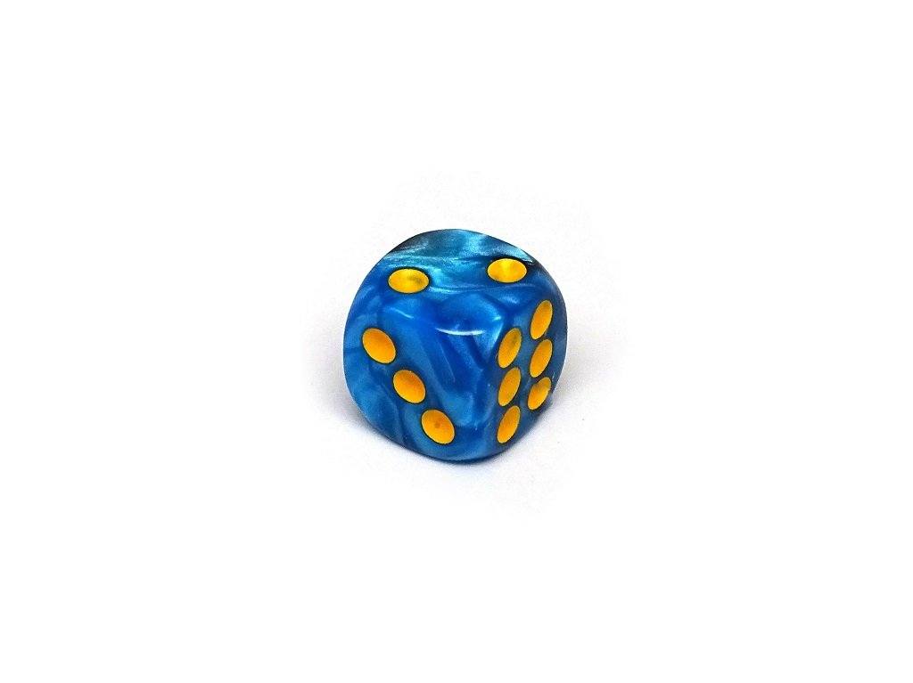 12mm D6 Dice - Blue and Black Swirl - 25 Count Bag Easy Roller Dice Company