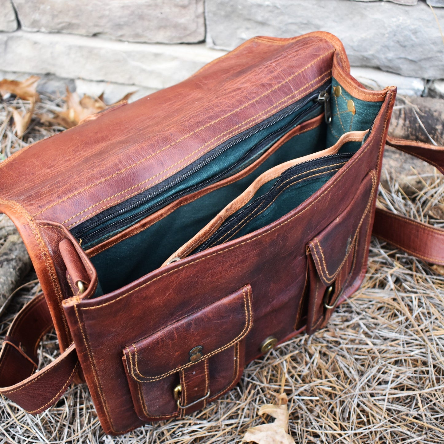 The Traveler Leather Satchel - Out of Play Misty Mountain Gaming