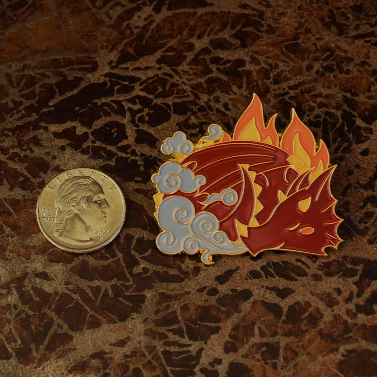 Red Dragon Pin - Out of Play