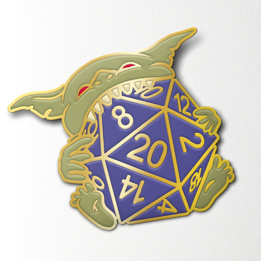 Dice Goblin Feeding - Enamel Pin - Out of Play