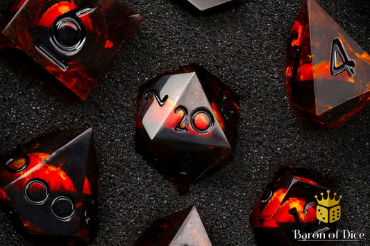 Evil Eye Liquid Core RPG Dice Set - 7 Pieces - Out of Play