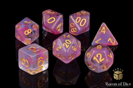 Cotton Candy RPG Dice Set - 7 Pieces - Out of Play
