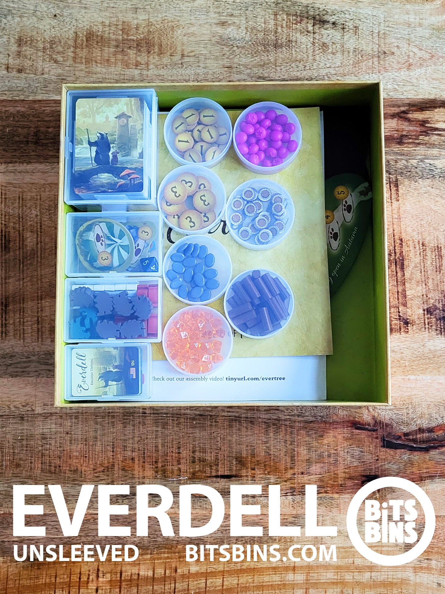 Bitsbins Everdell (unsleeved) - 7 Pods, 1 Original, 2 XLs, 1 100+ Card Box