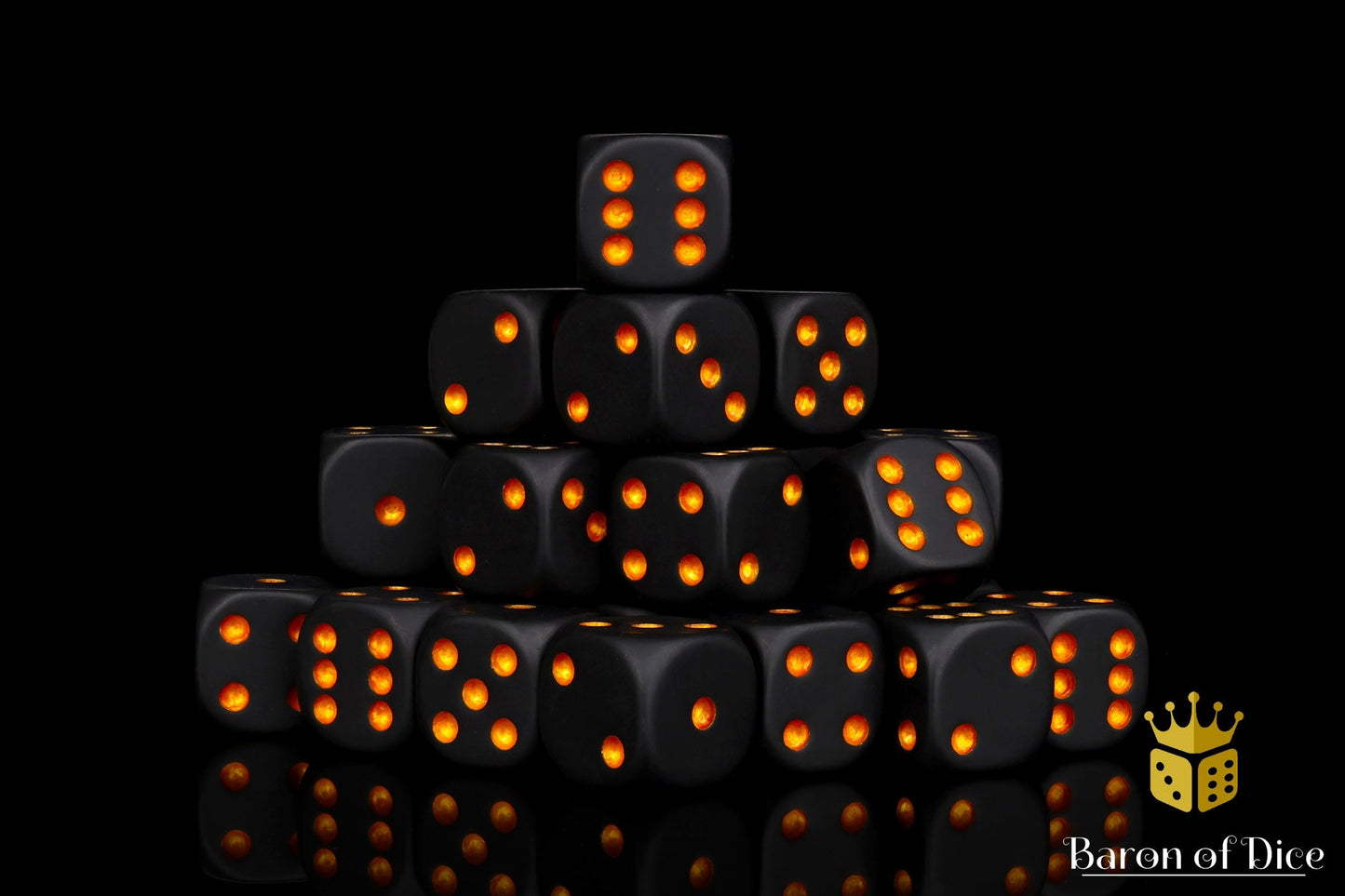Matte Black Universal Dice - Out of Play