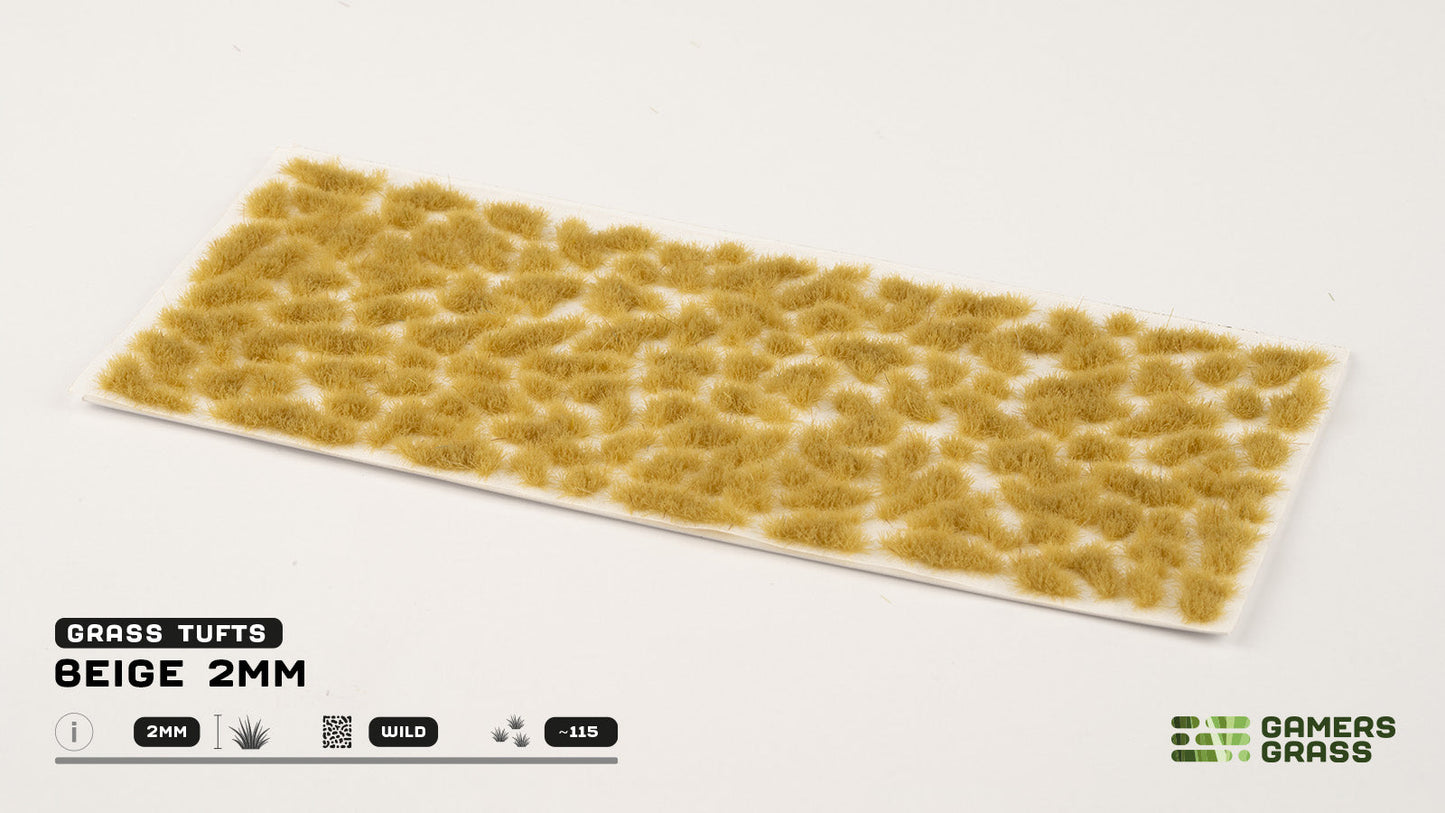 Gamers Grass - Grass Tuft - Beige (2mm) - Out of Play