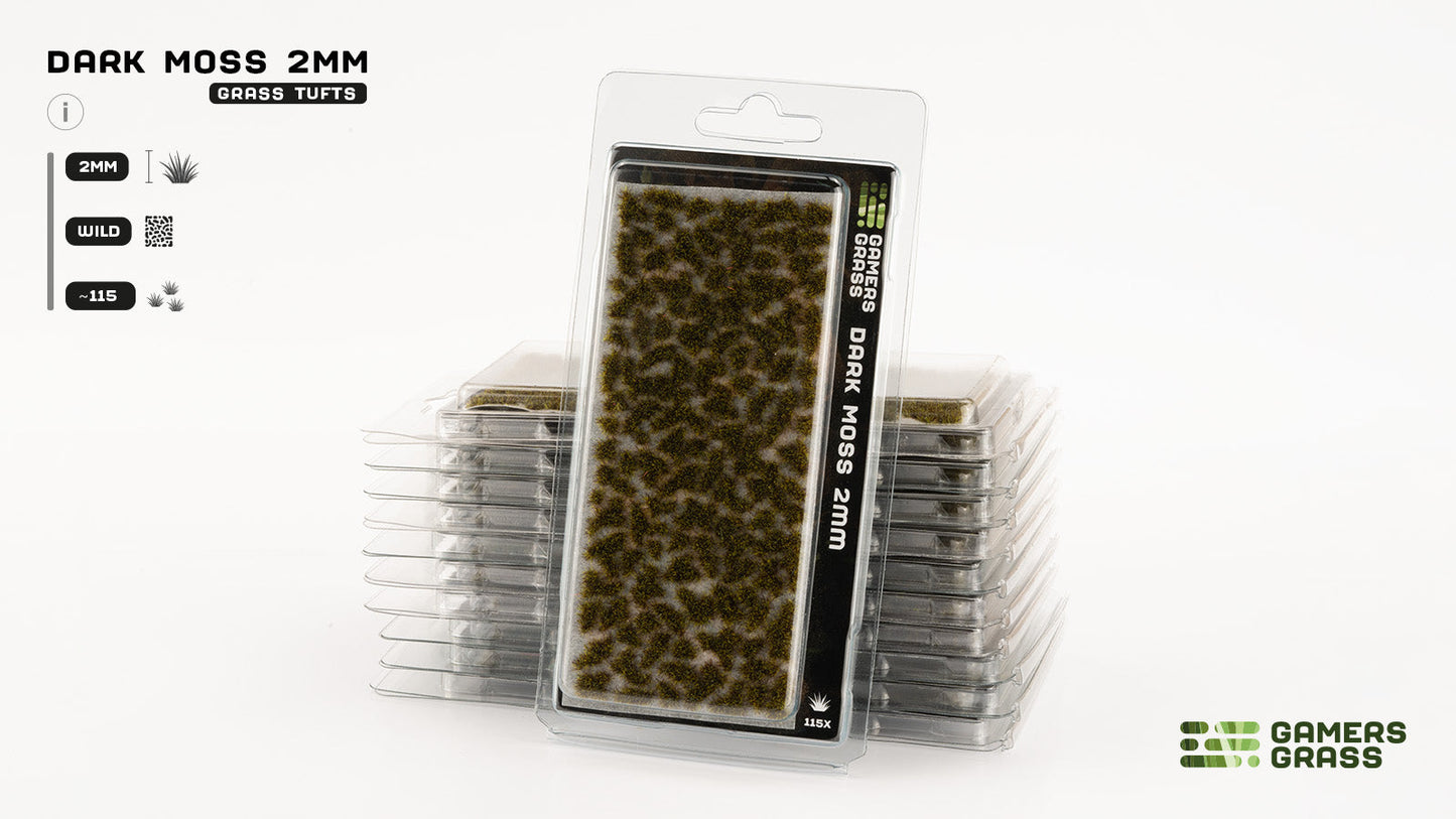 Gamers Grass - Grass Tuft - Dark Moss (2mm) - Out of Play