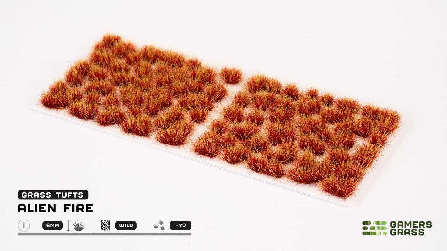 Gamers Grass - Alien Tuft - Fire Tuft - Out of Play