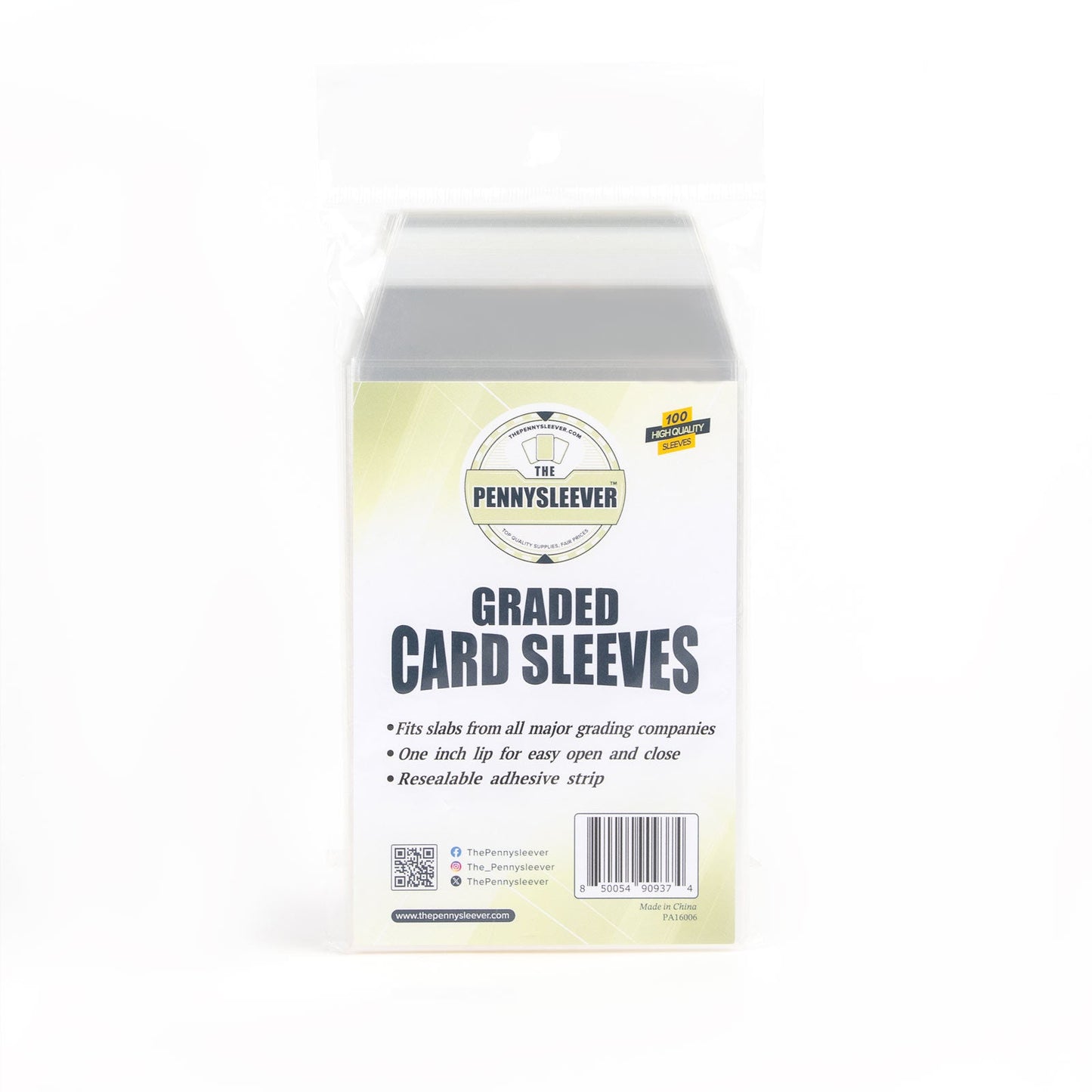 Resealable Graded Card Sleeves (100 count) The Pennysleever